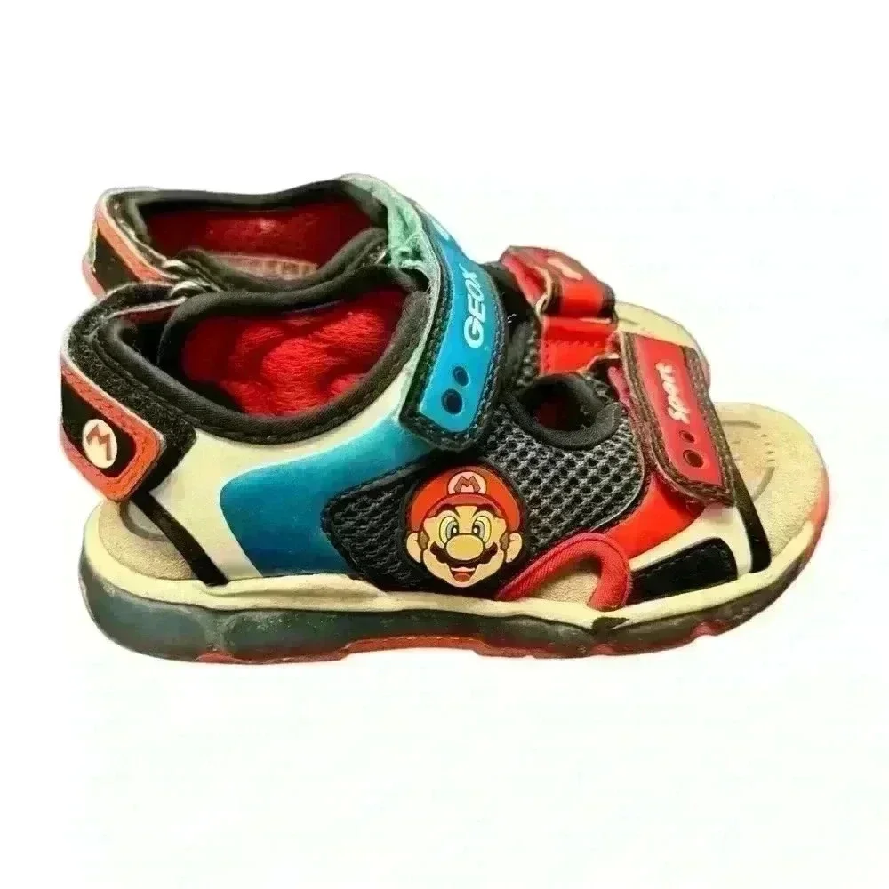Geox Boy's J Sandal Android Toddler Sz 9 Pre loved Hook and loop closure - Picture 3 of 9
